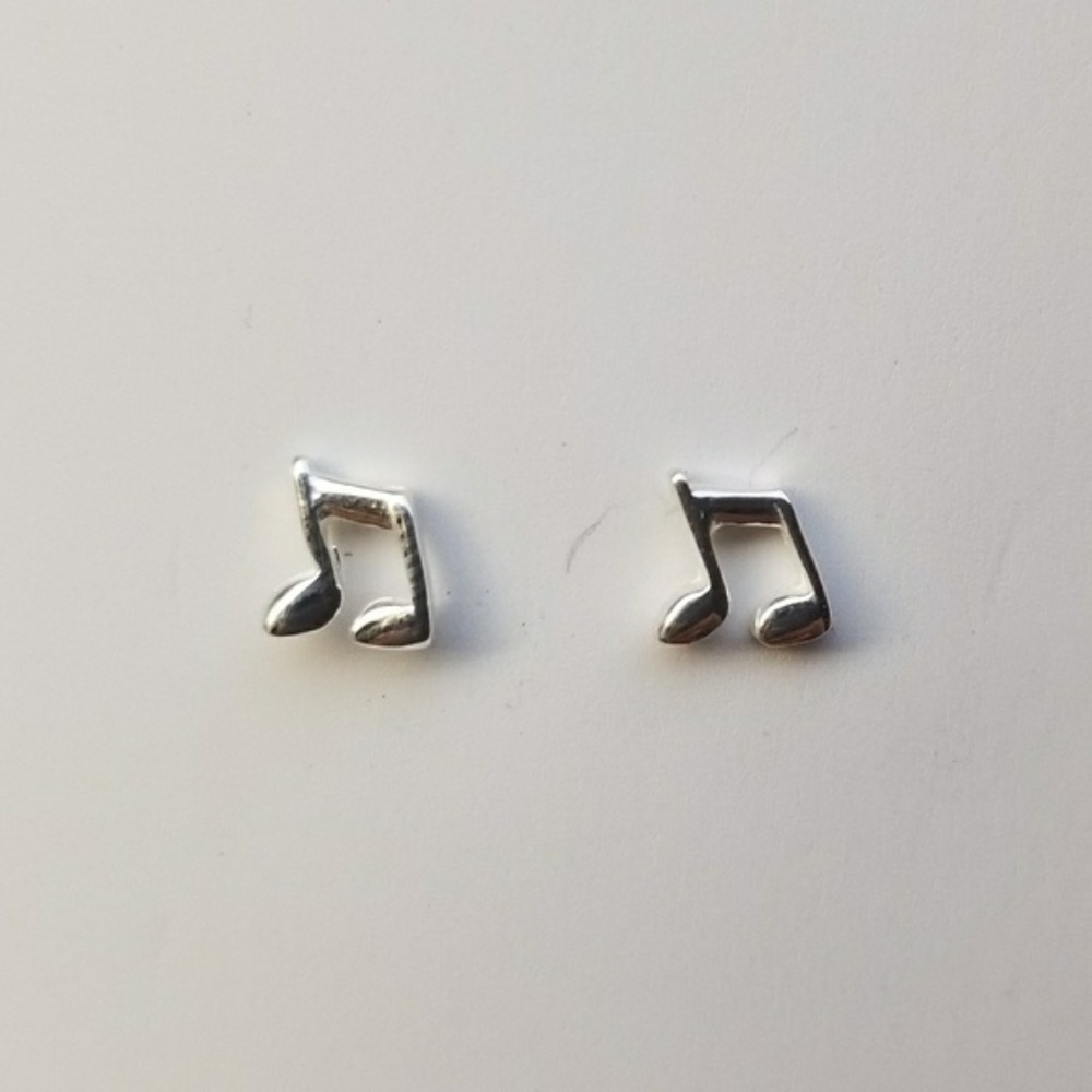 🛍Sterling Silver🛍 Music Note Earrings